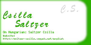 csilla saltzer business card